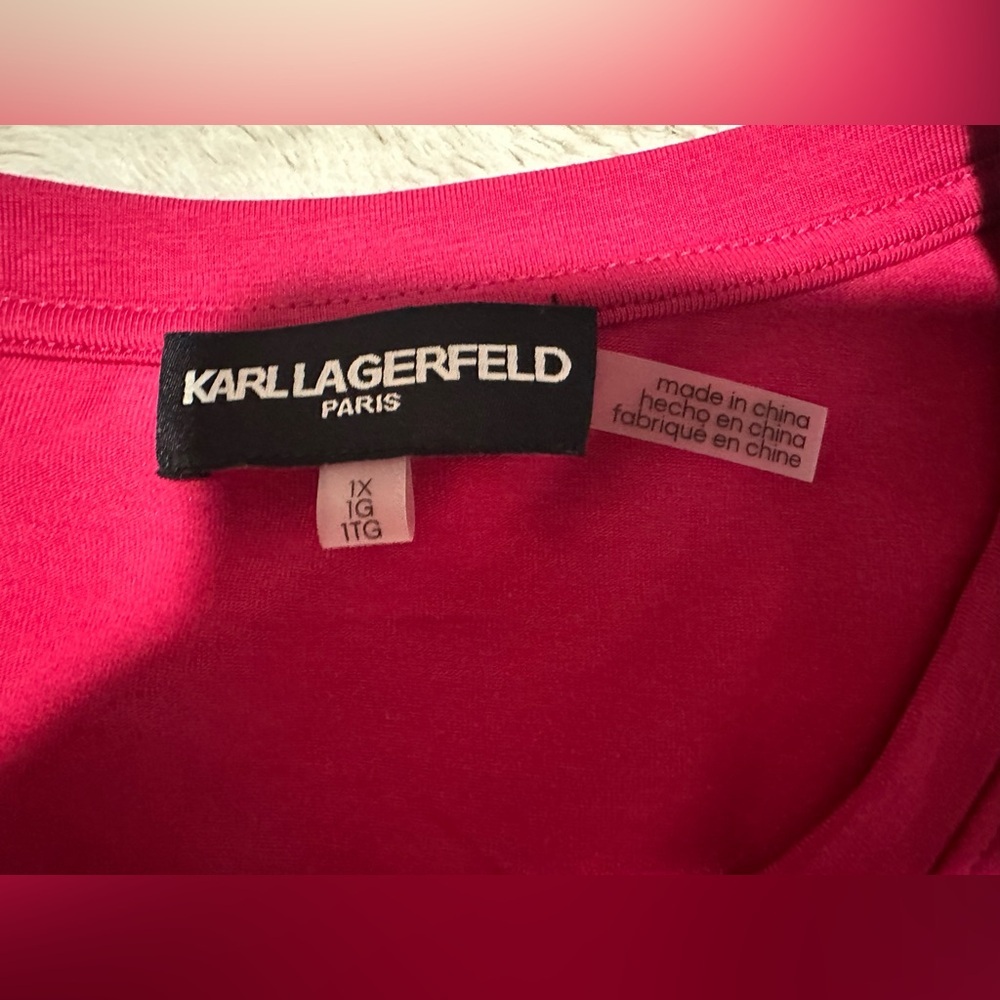 Karl Lagerfeld Paris C'est La Vie Studded Top - Picture 12 of 16